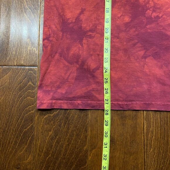 The Mountain Y2K 2004 Bald Eagle Red Tye Dye Organic Cotton T-Shirt Men's XL - Picture 8 of 8